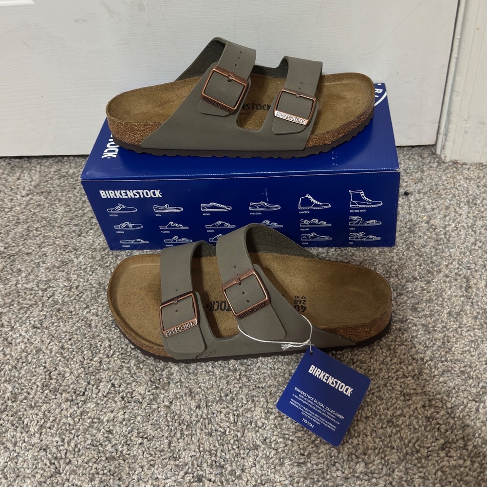 Birkenstock Arizona BS Stone Birko-Flor Sandals Regular Fit 40 L9 M7 0151211